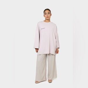 Jennah Lilac oversized t-shirt T2